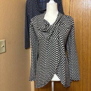 Vintage The Limited Wrap Sweater Coats NWOT Herringbone Pattern Small